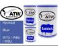 Preview: Hyundai, Blue, W7U / W8U / W9U: 500ml Lackdose + 500ml Klarlack + 250ml Härter - Set, von ATW Autoteile West.